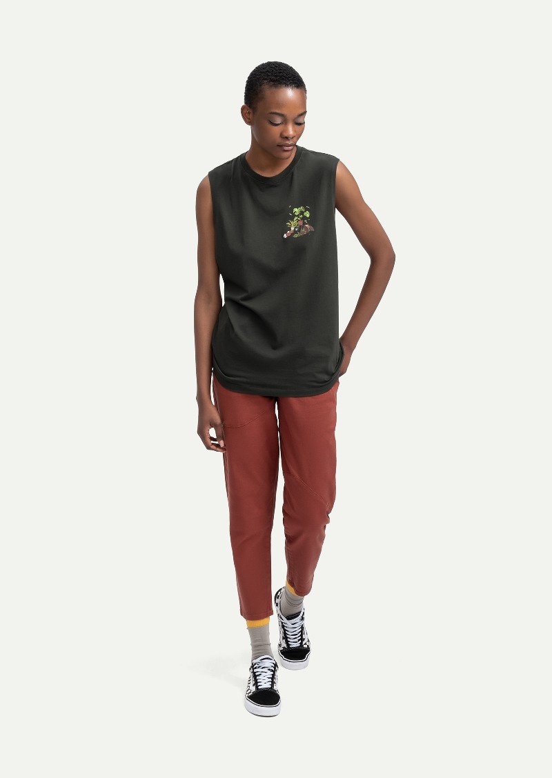 KAFT Asphalt Unisex Regular Tank Top Flora - 6